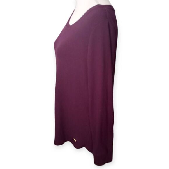 CALVIN KLEIN EGGPLANT PULLOVER SZ.S EUC - Picture 4 of 9